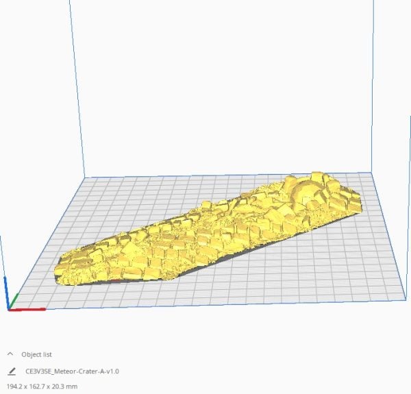 Meteor Craters STL
