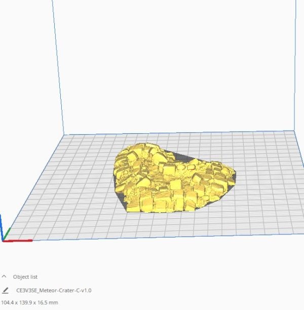 Meteor Craters STL