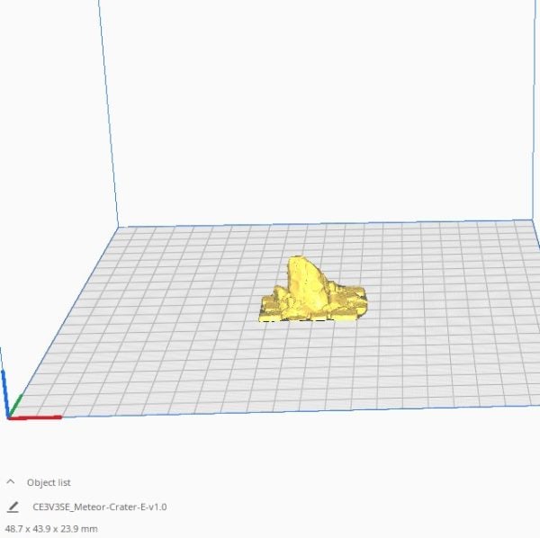 Meteor Craters STL