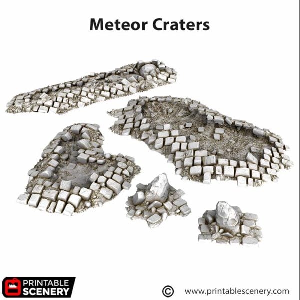 Meteor Craters STL