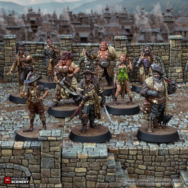 Pirate Witcher Warband STLs