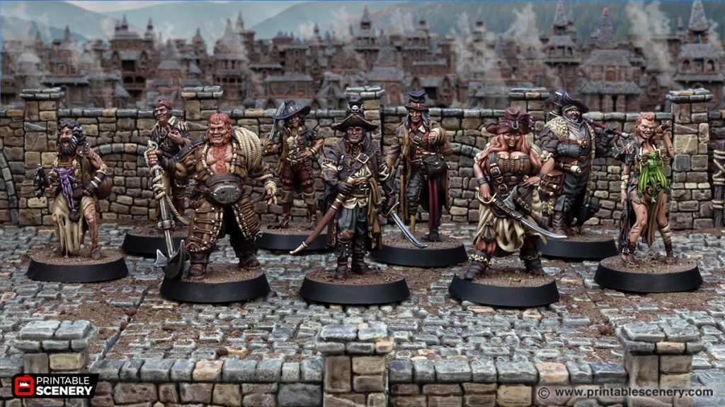 Pirate Witcher Warband STLs