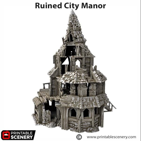 Ruined City Manor STL