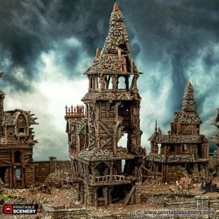 Ruined City Watch Headquarters STL