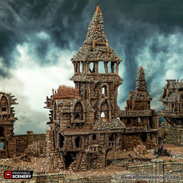 Ruined City Watch Headquarters STL