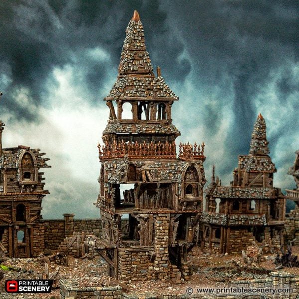 Ruined City Watch Headquarters STL