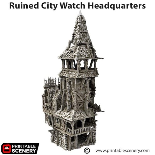Ruined City Watch Headquarters STL
