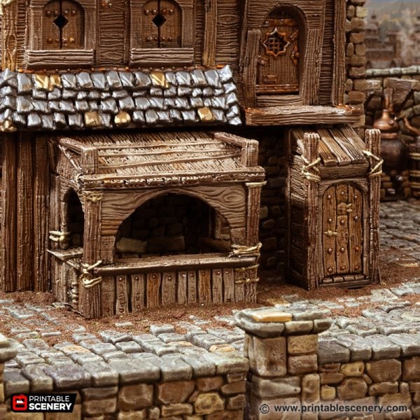 Ramshackle Outhouse and Stable STL