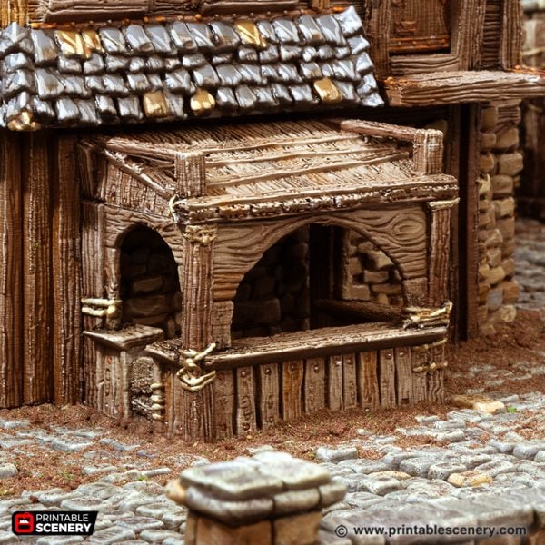 Ramshackle Outhouse and Stable STL