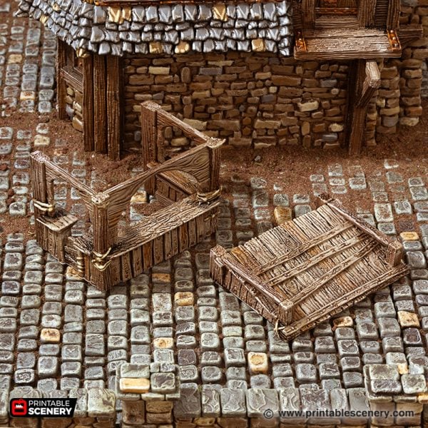 Ramshackle Outhouse and Stable STL