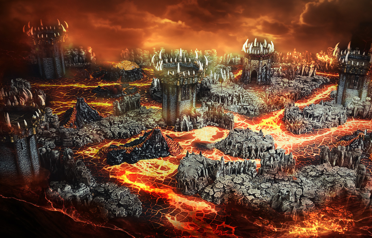 Demon Scenery STL Files - www.printablescenery.com