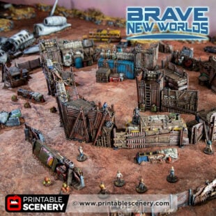 3D printed and painted Wasteworld base models for dnd and wargames