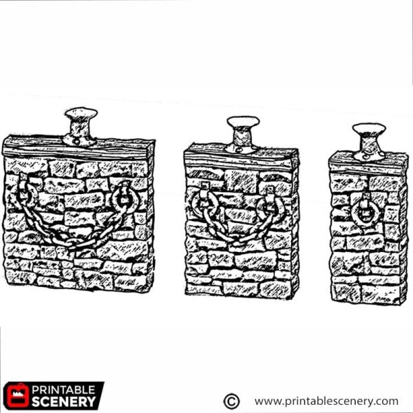 OpenLOCK City Foundation Port Walls STL