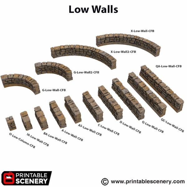OpenLOCK City Foundations Low Walls - Image 3