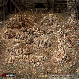 Rubble Piles and Scatter STL