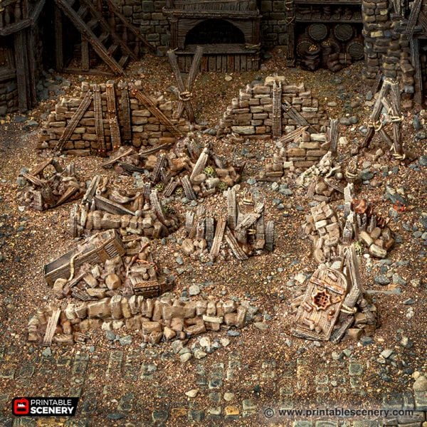 Rubble Piles and Scatter STL