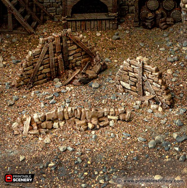 Rubble Piles and Scatter STL