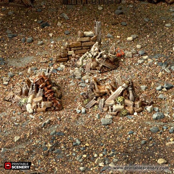 Rubble Piles and Scatter STL