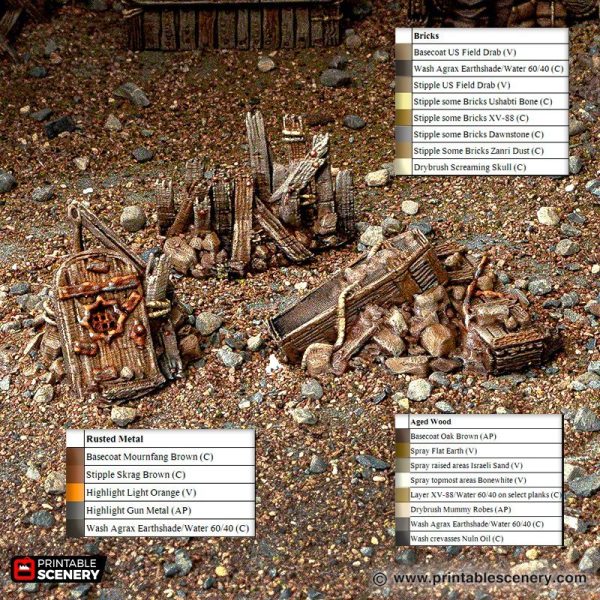 Rubble Piles and Scatter STL