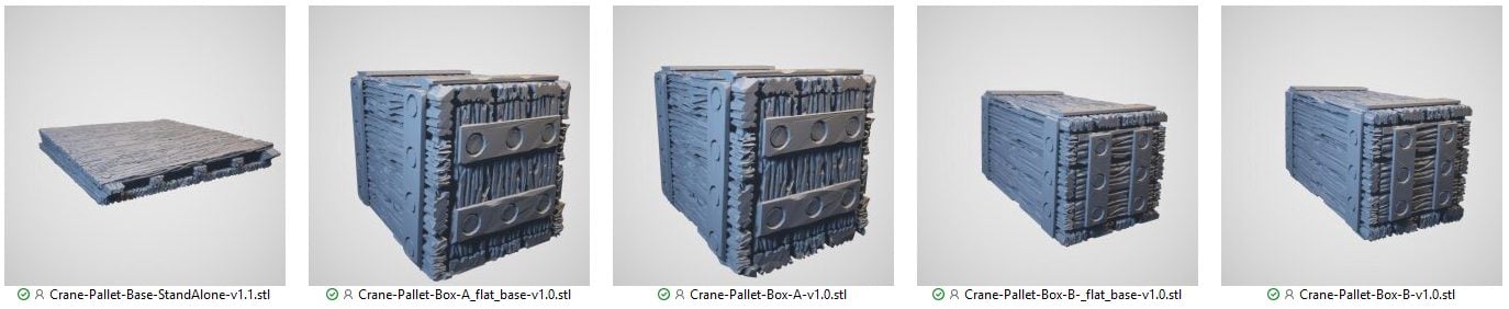 Crane Separate parts STL