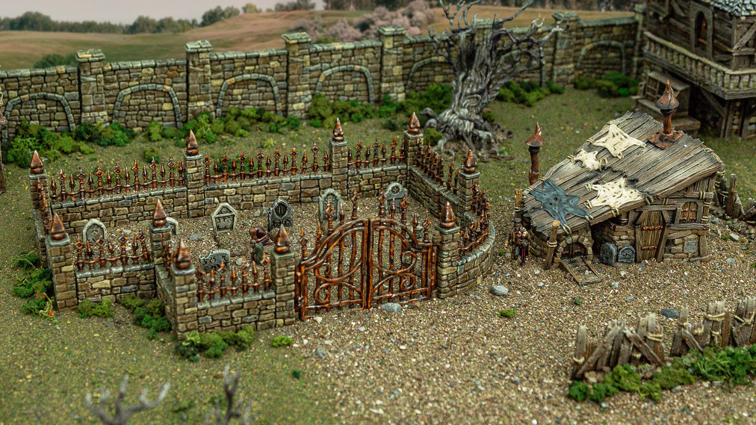 Graveyard and Gravedigger 3d print file