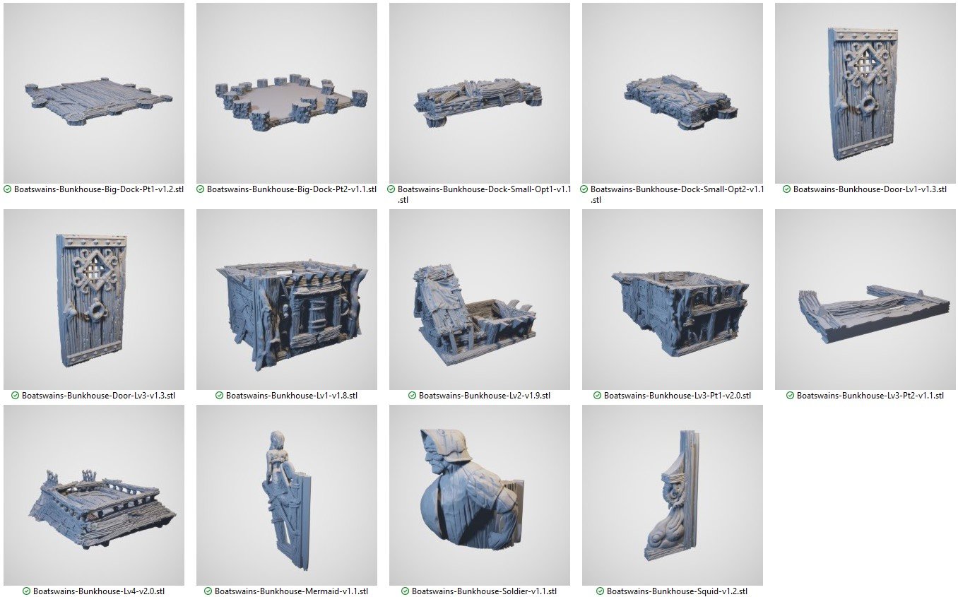 The Boatswain Bunkhouse 3d print file