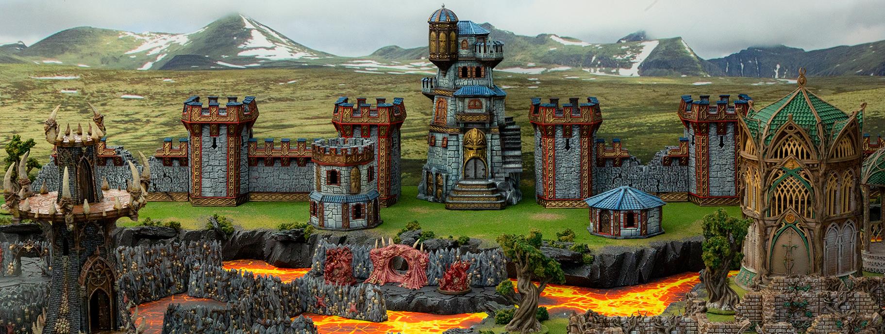 Dwarves, Elves and Demons STL Files - www.printablescenery.com
