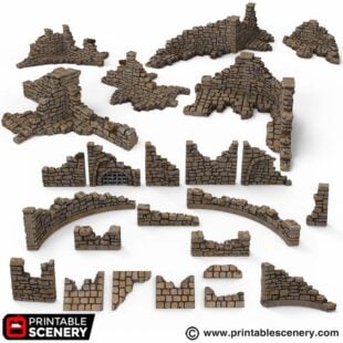 Ruined City Foundations STL