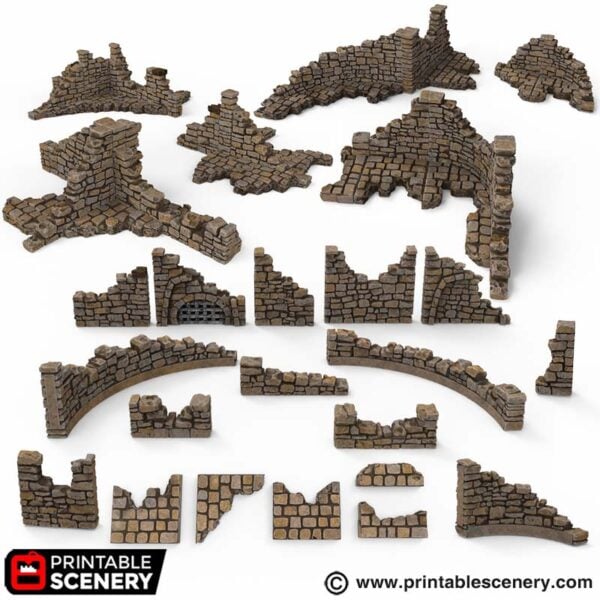 Ruined City Foundations STL