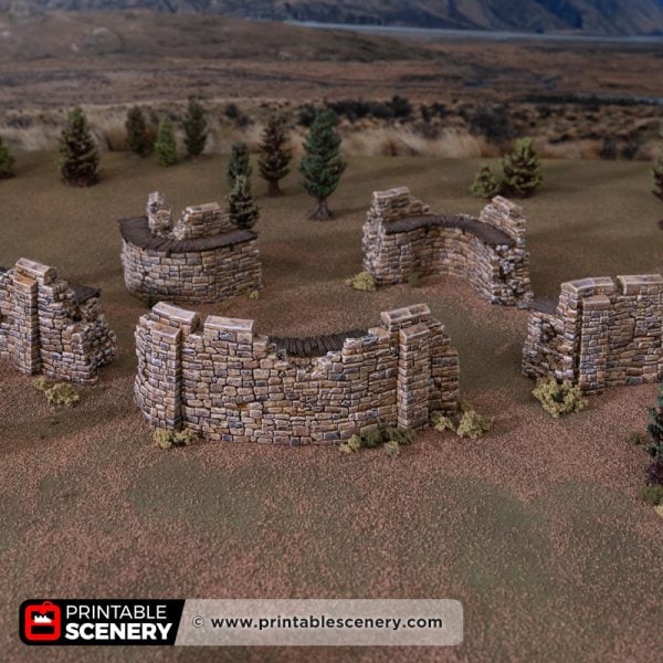 HEX Castle ruined low walls