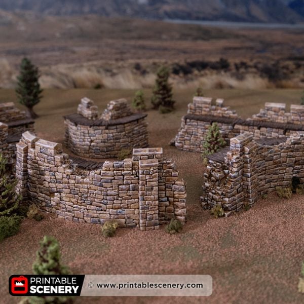 HEX Castle ruined low walls