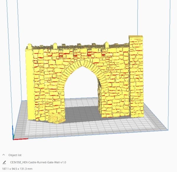 Hex Castle Ruined Walls and Gate