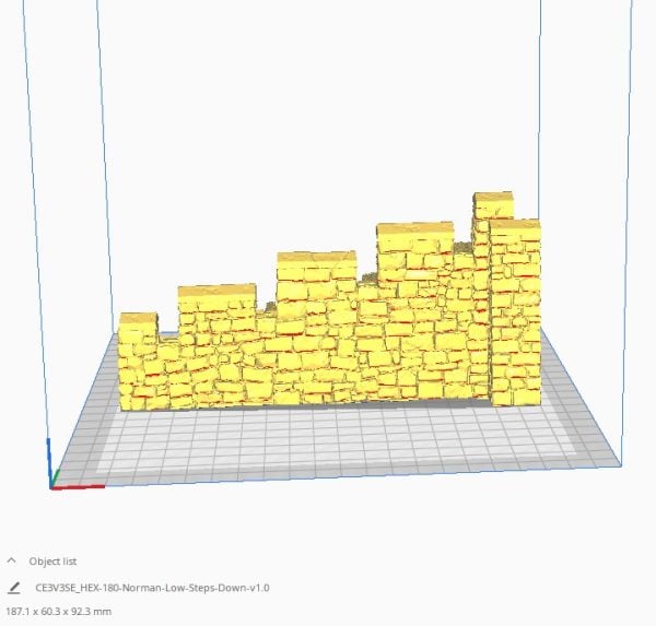 Hex Castle Wall Steps
