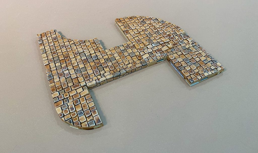 3D printed Ramshackle City Foundations floor