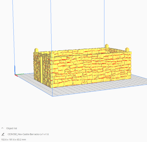 HEX Castle Barracks 3d Print file