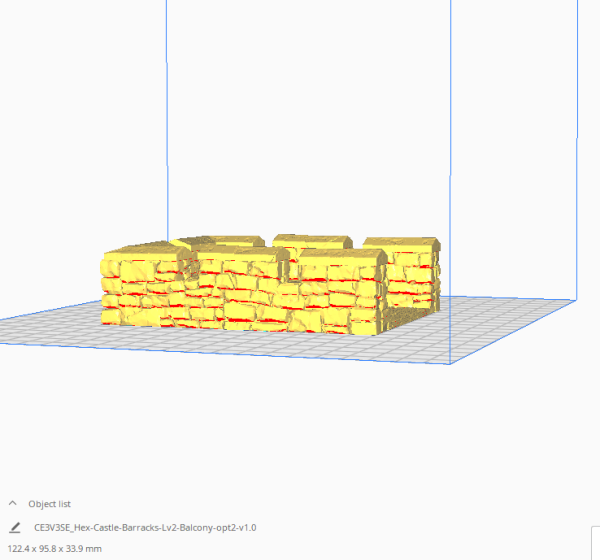 HEX Castle Barracks 3d Print file