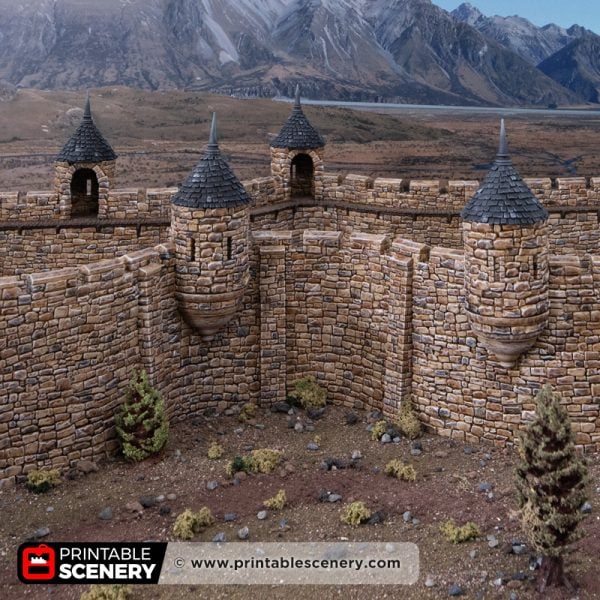HEX Castle wall turrets