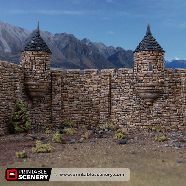 HEX Castle wall turrets