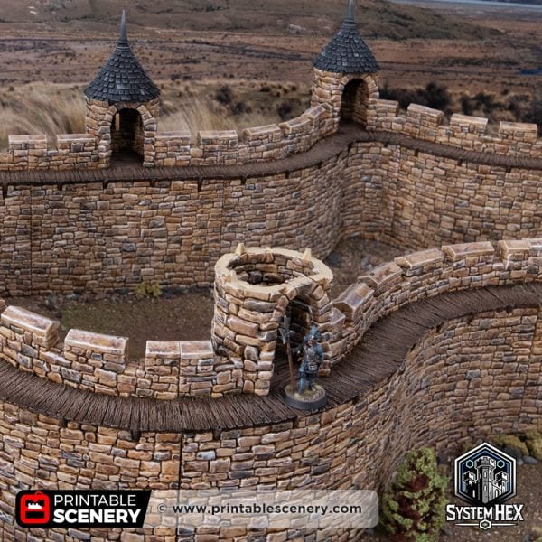 HEX Castle wall turrets