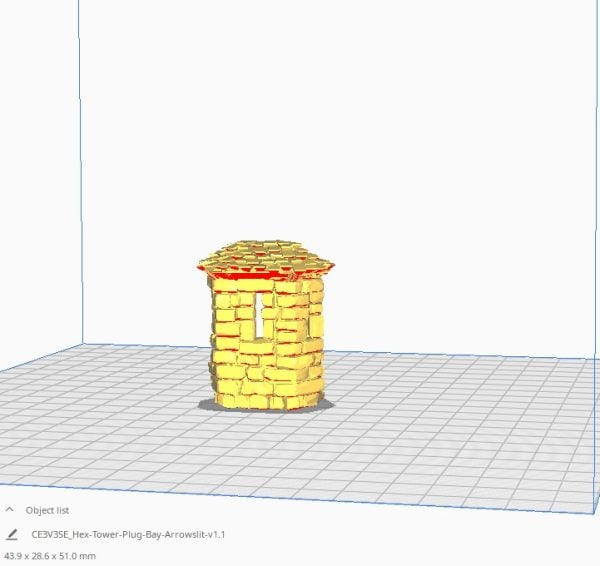 HEX Castle Keep Tower 3D print file