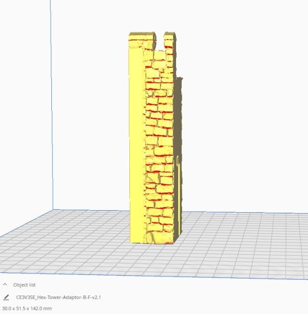 HEX Castle Keep Tower 3D print file