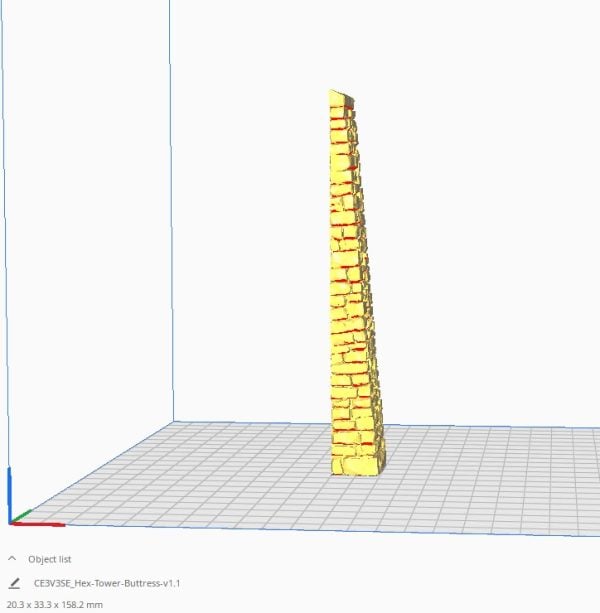 HEX Castle Keep Tower 3D print file
