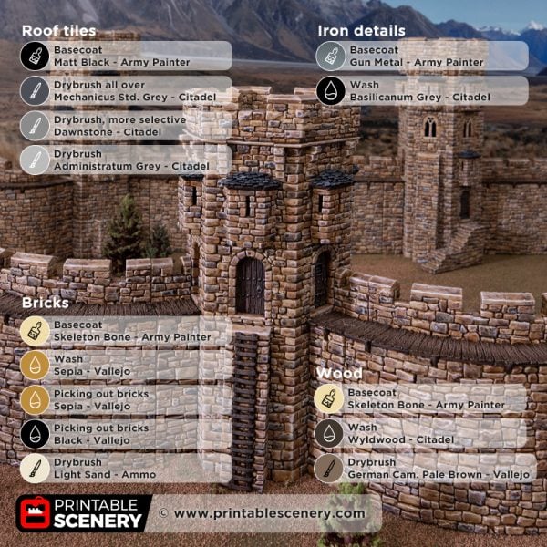 HEX Castle keep tower painting guide