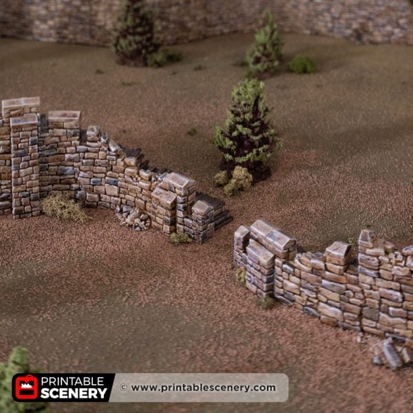 HEX Castle ruined wall stairs