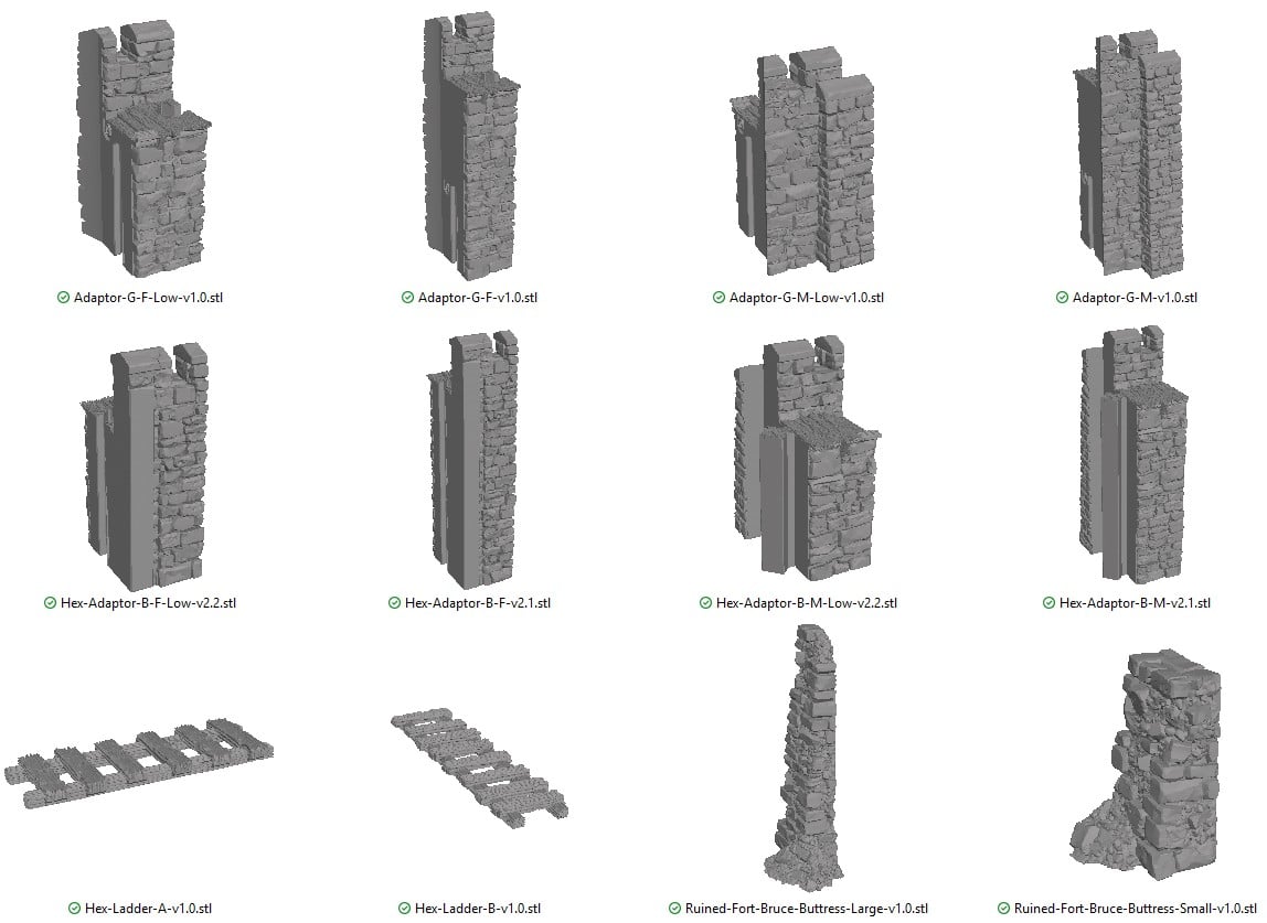 Adaptors, Buttresses and Ladders Reference