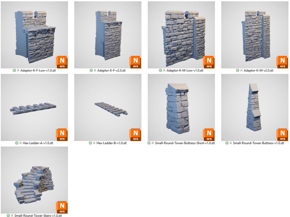 Small Round Tower Adaptors