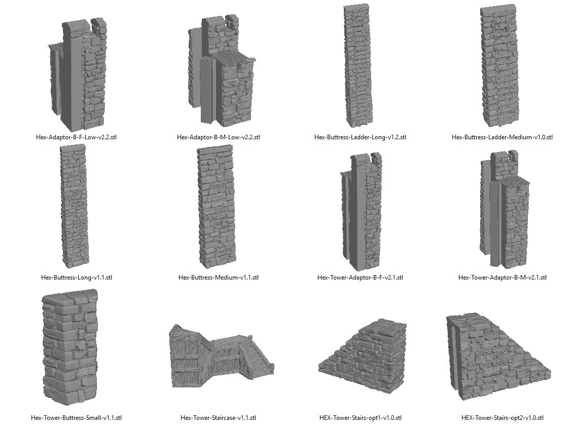Adaptors, Buttresses and Stairs Reference