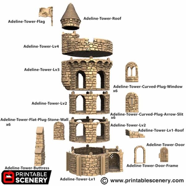 Adeline Tower STL
