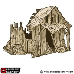 Ashes Cottage Ruined STL