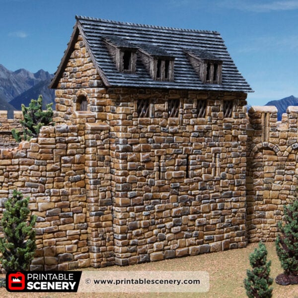 3d printed and painted Banquet hall for dnd and wargaming